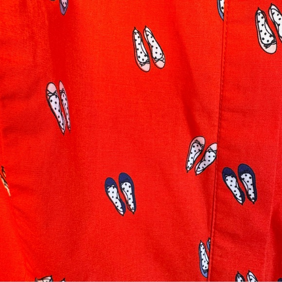 Boden Rosehip Ballet Slippers Leila Shirt Dress - Size 10 Sleeveless Red - Picture 8 of 15
